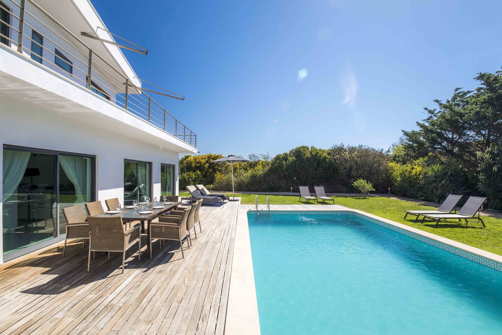 A villa with private pool at Martinhal Sagres resort in the Algarve, Portugal