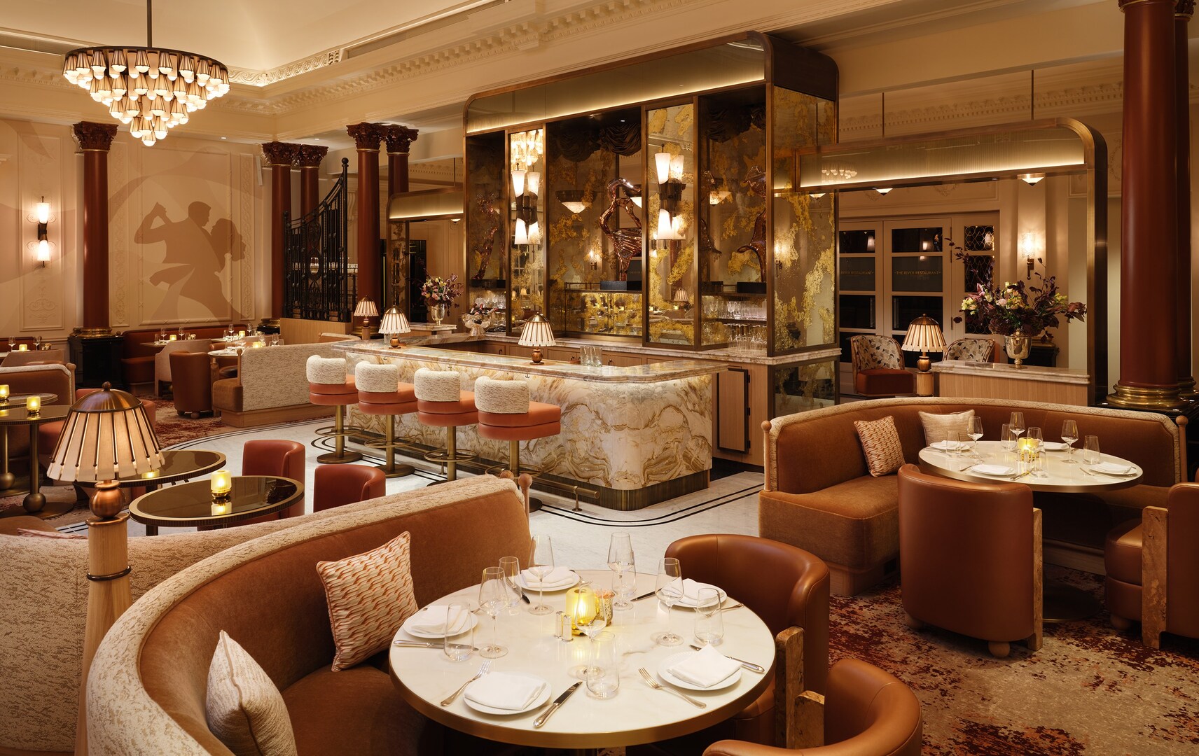 The Savoy restaurant interior.