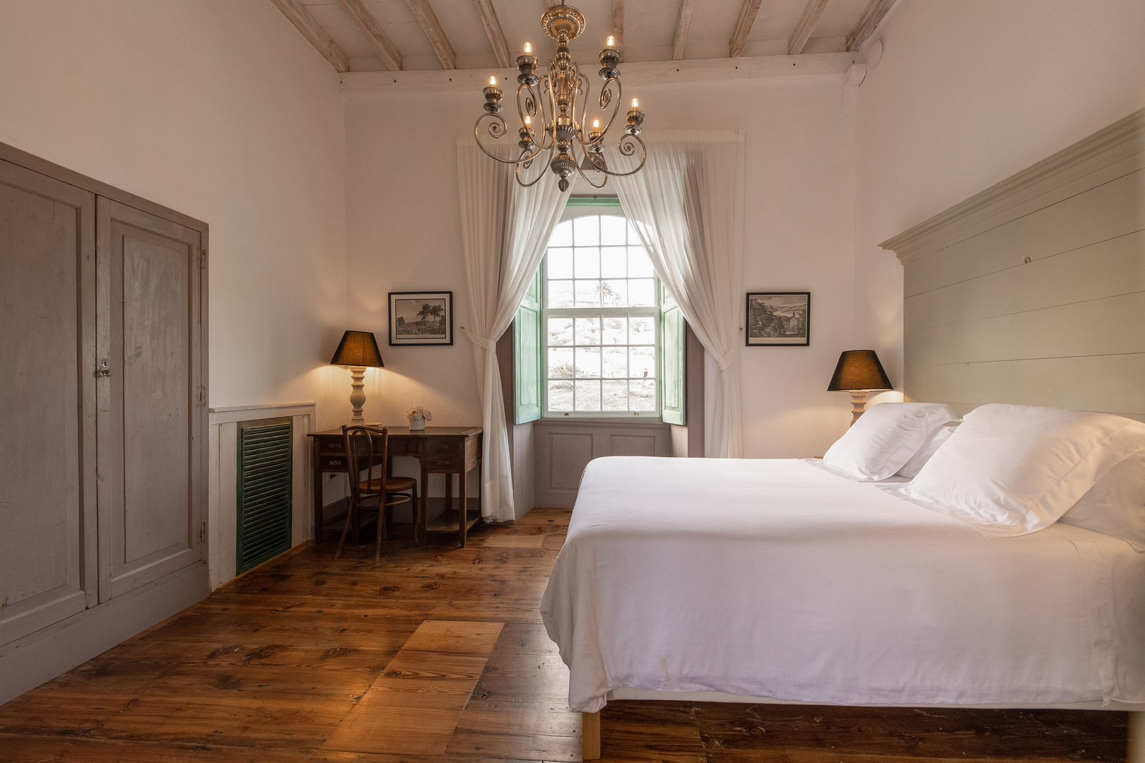 A guest room at La Casa de los Naranjos hotel, Lanzarote