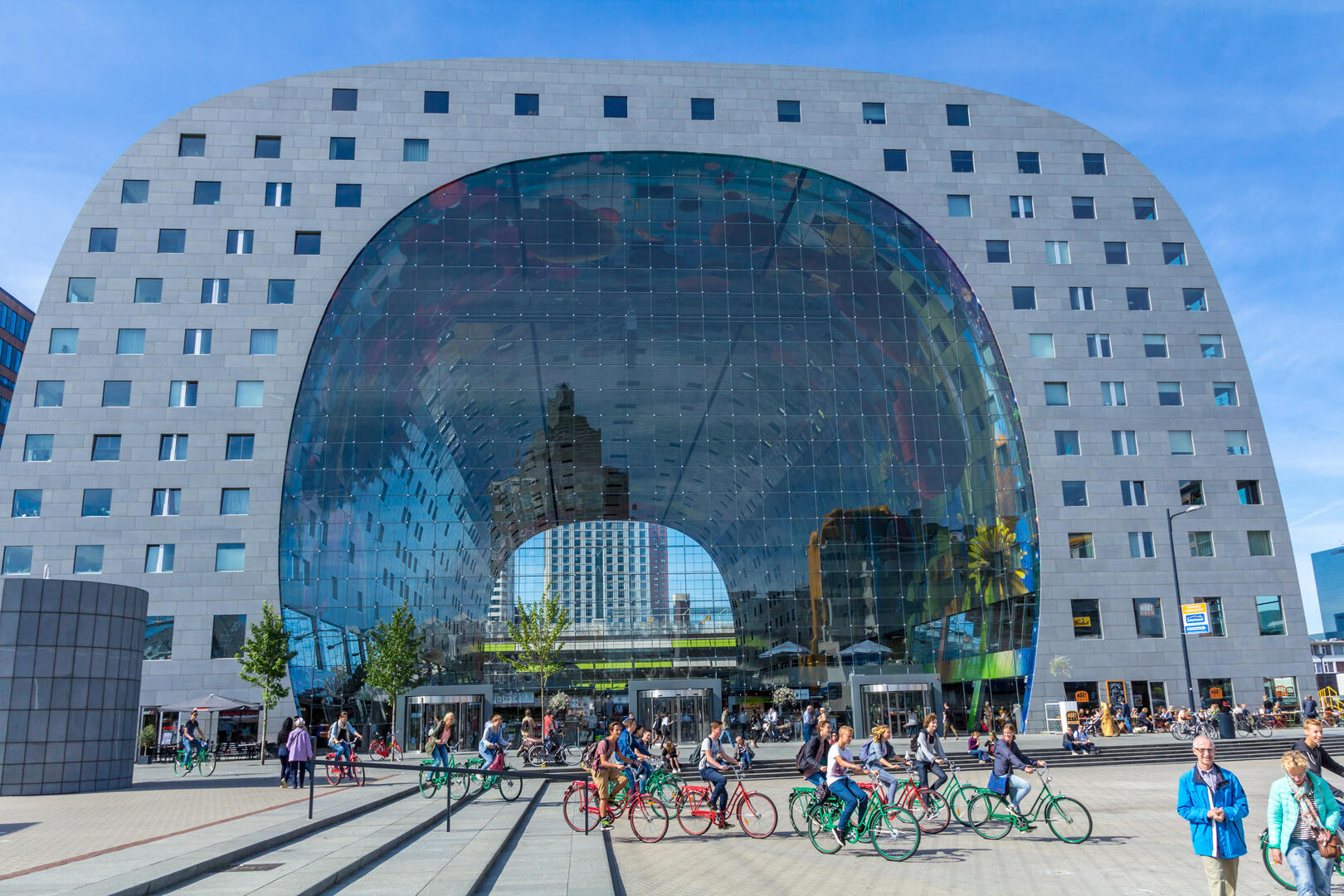 The Markthal in Rotterdam features over 80 food stalls, making for a cost-effective lunch option (£47 for a family of five)