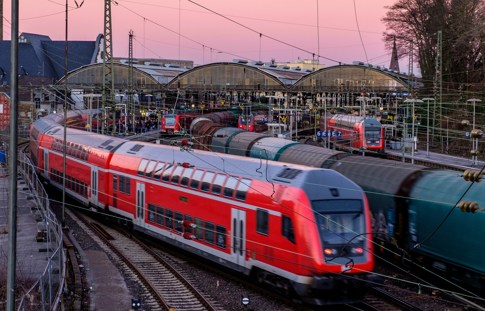 Tristan Rutherford and his family took the Interrail from Cologne to Aachen, benefiting from free travel for children under 11