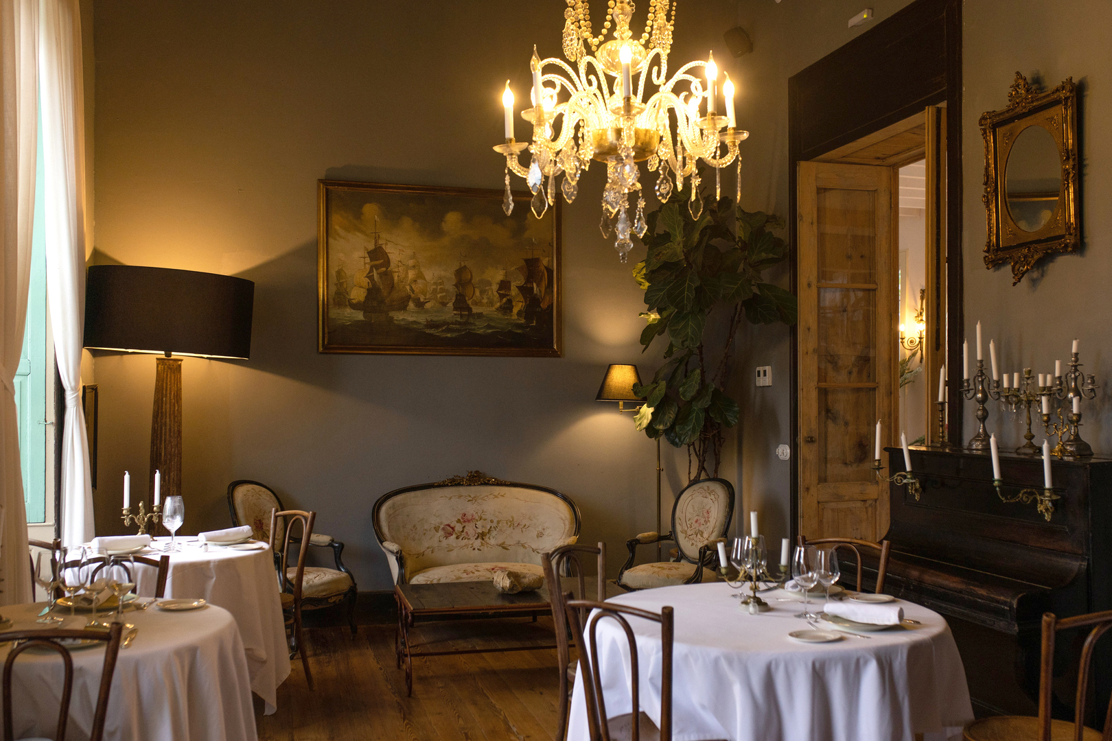 The dining room at La Casa de los Naranjos hotel, Lanzarote