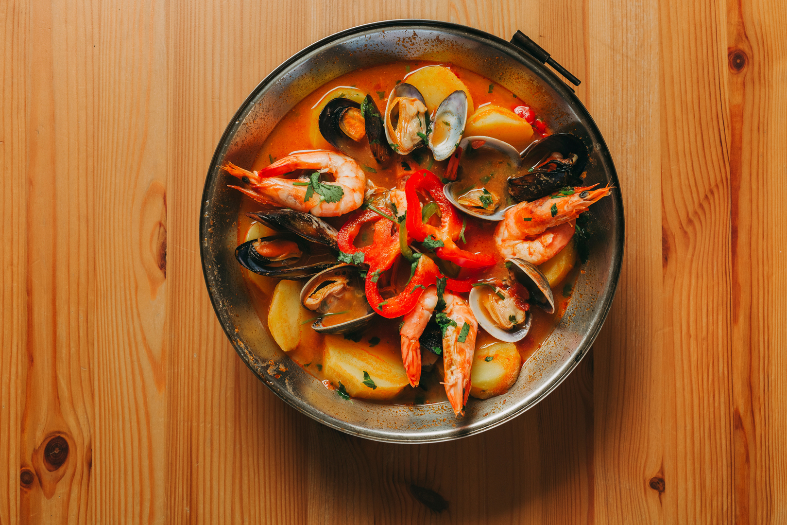 A Portuguese seafood dish at Martinhal Sagres resort in the Algarve, Portugal